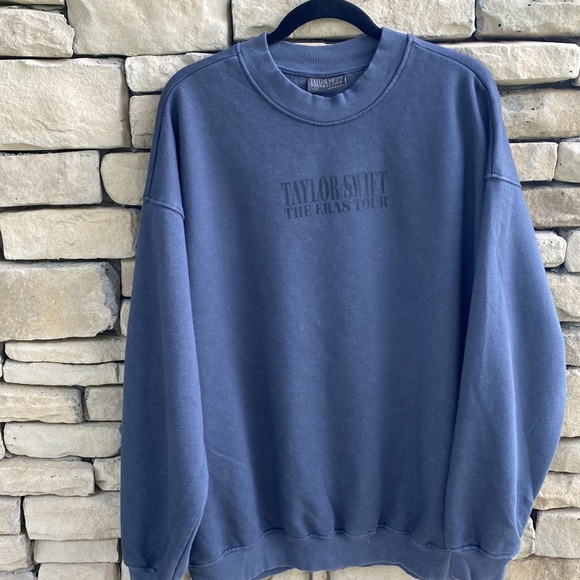 Taylor Swift The Eras Tour Blue Crewneck Official Merch XL - Picture 10 of 11
